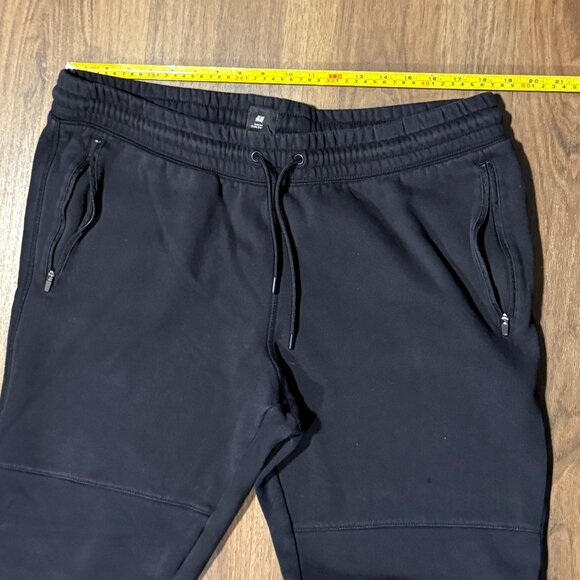 H&M Slim Fit Joggers Mens XXL Black Casual Sweatpants Lounge Pants - Picture 3 of 6